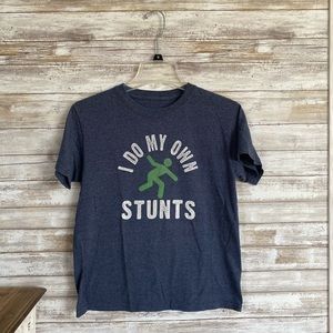 Youth Boys Large I Do My Own Stunts Tshirt